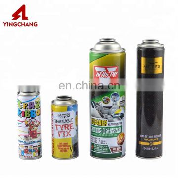 Dia.38/45/52/57/65/70mm empty aerosol tinplate can aerosol spray paint