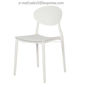 Home Furniture Outdoor Stackable Garden Dining Modern PP Living Room Plastic Chair photo-5