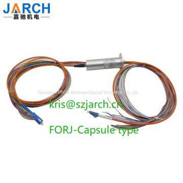 Electromechanical multi-channel signal 1-way optical fiber cap type photoelectric combined slip ring for optical terminal robot