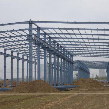 Prefabricated Steel Structure Light Grey Steel Structure Building