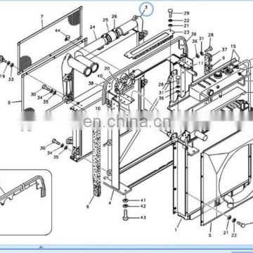 Air Cooler for 14505730 For EC210B excavator spare parts