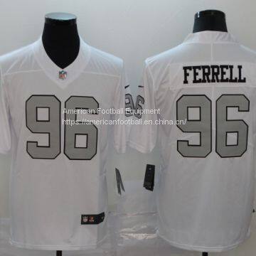 Las Vegas Raiders #96 Ferrell White Jersey