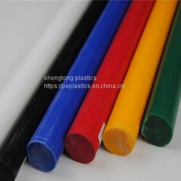 Various colors POM acetal material plastic rod 1000mm size length and cut to size