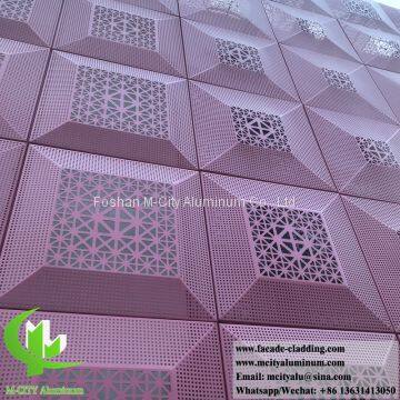 perforated metal cladding aluminum metal facades China factory aluminum 3mm thickness