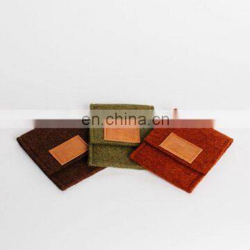 Felt Card Bag Pocket Felt Coin Holder Felt pouch