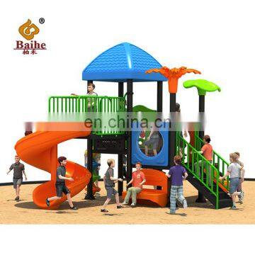 CE Certificate and Galvanized Steel Pipe Material Amusement Slide Plastic Playground Slide