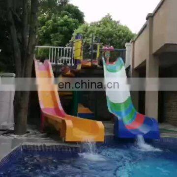 Private Swimming Pool Water Fiberglass Slides Water Play Equipment