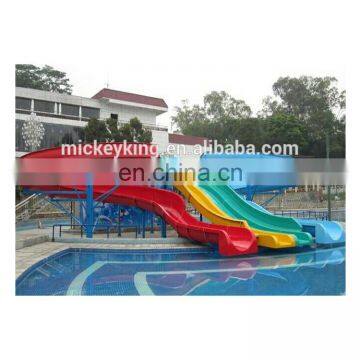 CE Standard Fiberglass Water Park Equipment Large Plastic Adult Tube Slides photo-3