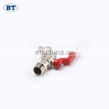 BT2003 Top Sale Brass Forged Bibcock Tap Valve With Red Handle photo-5