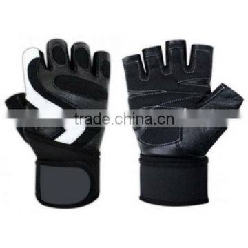 Weightlifting / Fitness Training Fancy Black Genuine Leather Gloves - Men / Women