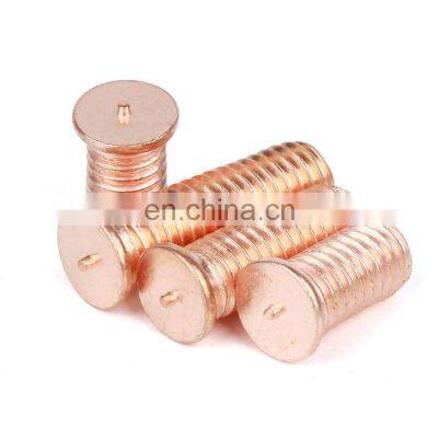 Copper coated insert stud welding for CD threaded insert welding stud for screw