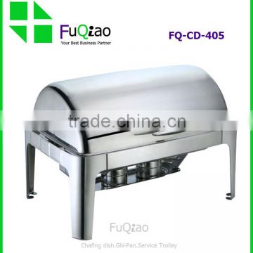 Factory Price Roll Top Stainless Steel Buffet Chafing Dish for Hotel