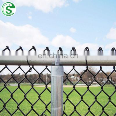 Diamond 8 Gauge / 10 Gauge Wire Mesh/   Good Appearance Galvanized Chain Link Fence