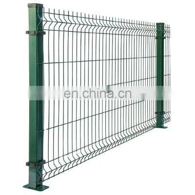 Hot 3D Curved Fence Pvc Fence Rails Powder Coated Garden Security Fence