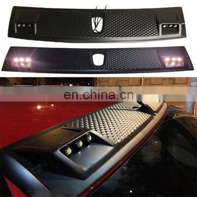 4x4 Car Accessories With Led Light Matte Black Top Cover Universal Front Car Roof Spoiler for Toyota Hilux Revo Ford Ranger