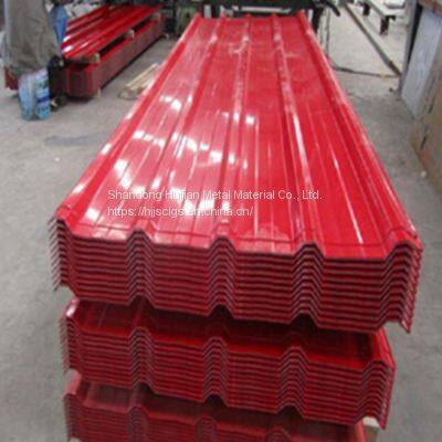 SPCC PPGI Building Material 0.5mm Thickness Ral Color Standard Galvanized Coated Corrugated Roofing Plate in Stock