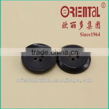 high end real black horn button for suit