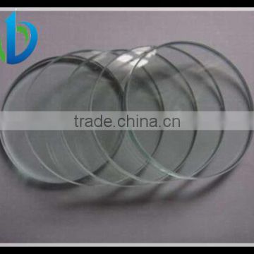 Flat clear glass circles