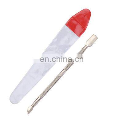 Nail Cuticle Pusher Double-heads Dead Skin Push Stainless Steel Nail Removal Steel Push Nail Art Manicure Nursing Tool photo-2