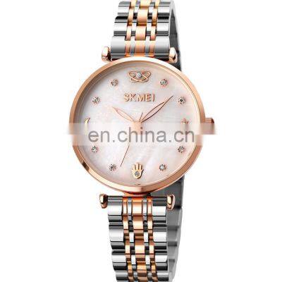 SKMEI Watch Original Supplier 1800 Elegant Ladies Watches Stainless Steel Japan Movement Relojes Para Mujer photo-2