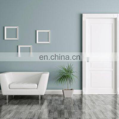 Plain White Cheap Flush Modern Waterproof Pvc Bathroom Home Apartment Wooden Design Price Interior Single Leaf Double Swing Door photo-4