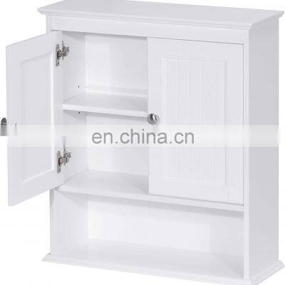 Home Bathroom Cabinet Wall Mounted With Doors Wood Hanging Cabinet Wall Cabinets photo-3