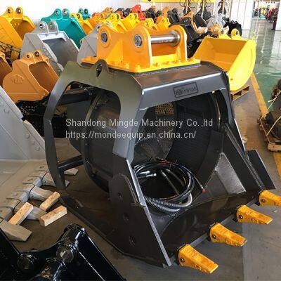 MONDE excavator rotary screening bucket