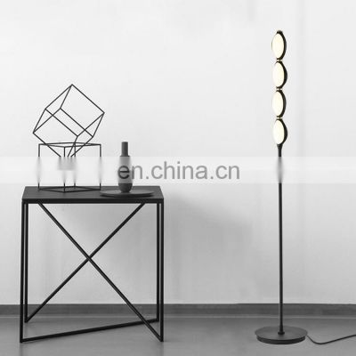 HUAYI CE Certificated Living Room Indoor Decoration Iron Aluminum LED Light Corner Stand Floor Lamp