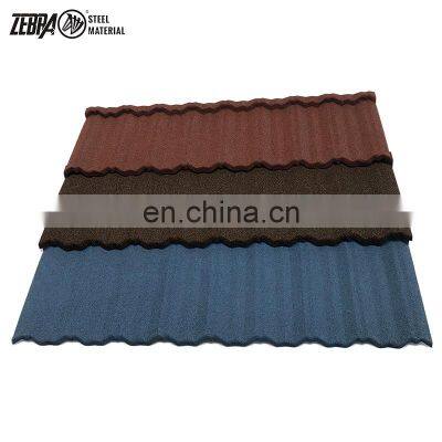 Decorative Stone Coated Metal Tiles Factory Price Black Color Stone Coated Classic Tiles Supplier photo-5