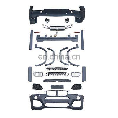 For BMW X3 F25 Modified M-TECH front bumper with grill for BMW Body kit car bumper 2011-2018