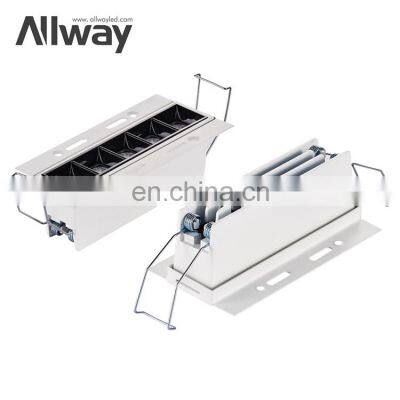 Energy Saving Aluminum Downlight School Public Facility 10W LED Recessed Linear Down Lamp