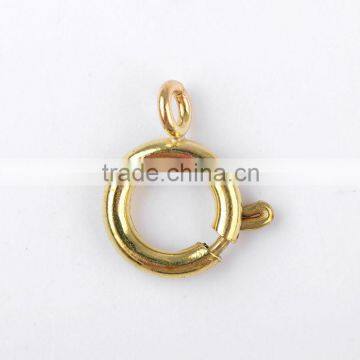 Diameter 9 mm brass spring ring jewelry component accessory