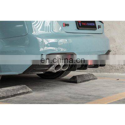 Rear Bumper Diffuser Perfect Fitment Aerodynamic 100% Dry Carbon Fiber Material Rear Bumper Diffuser For AUDI A5 S5 B9.5(21)
