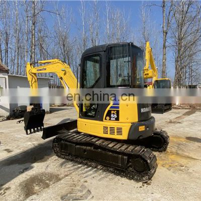 Second hand komatsu mini excavator pc55 , High quality product for construction , Komastu used pc55