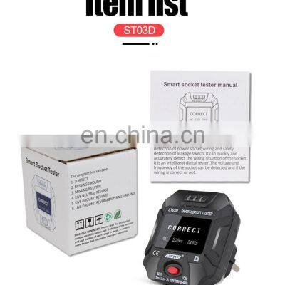 Digital Display Socket Tester Power Socket Wiring Detection Wall Plug Breaker Finder RCD Test Socket Detector EU/US/UK ST03D photo-4