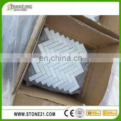 Chinese Cheap Herringbone Pattern,herringbone Pattern Tile Marble Mosaic Pattern photo-3