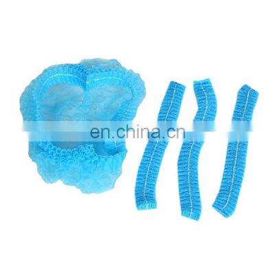 Disposable Medical Non Woven Strip Cap Hair Net Mob Caps Bouffant Cap Hair Net Head Cover photo-3