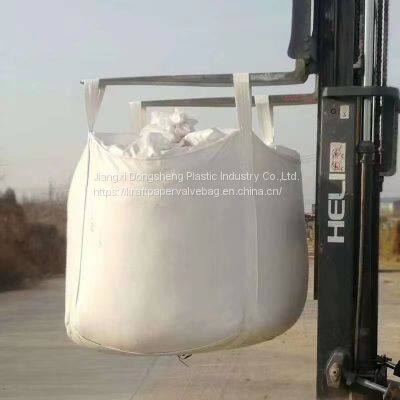 China Plastic Pp Baffle Fibc Big Recycle Jumbo Bag 500kg 1000kg 1500kg 2000kg Portable Flour Pp Woven Bag