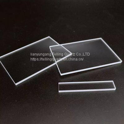 Customized All Size Heat Resistant High Transmittance UV Optical Transparent Thin OEM Square Quartz Glass Plate for Lamp photo-2