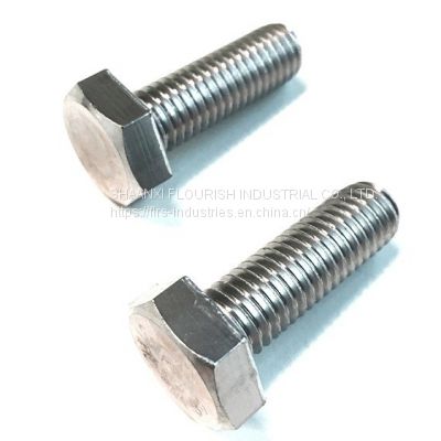 ISO4017 304 Stainless Steel Hex Head Bolt Heavy Full Thread