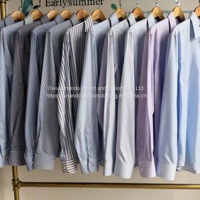 100%cotton yarn dyed men's dress shirts