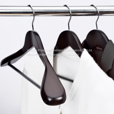 Luxury Natural Wood Coat Hangers For Garment photo-5