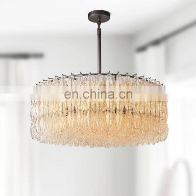 Exquisite Modern Luxury Diamond-Cylindrical Crystal Pendant Chandelier for Living Dining room Kitchen Island Foyer Bedroom