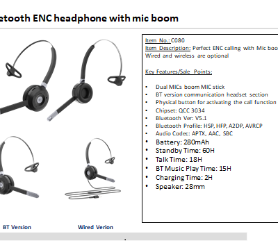 Communication Headphone C080 photo-5