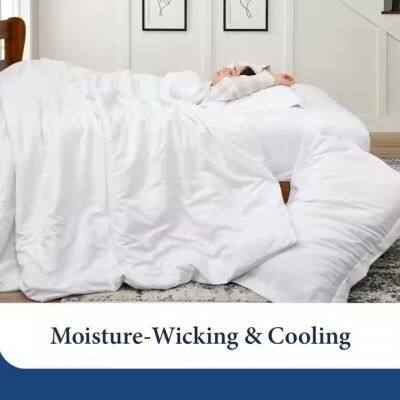 Luxury 5 Star Hotel Linen 100% Cotton Hotel Bedding Set Custom Logo White Flat Bed Sheets Pillowcase Duvet Cover photo-2