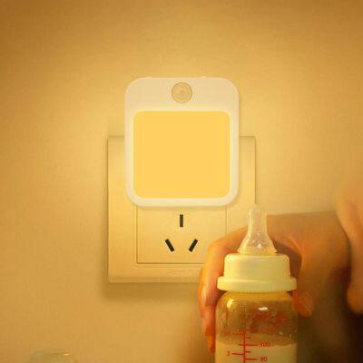 Auto LED Night Light Lamp with smart sensor control mini dawn in wall outlet bed baby children sleeping light