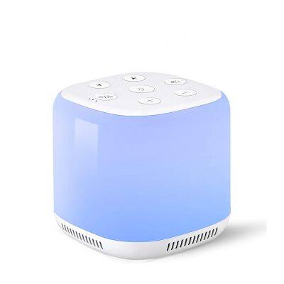 Rechargeable Portable Color Night Light Built-in 34 Soothing Music White Noise Sleep Aid Sound Machine with Timing Function