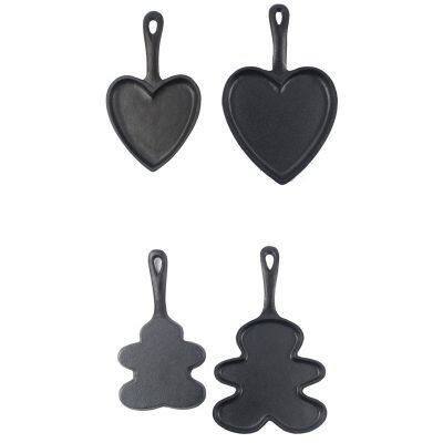 Hot Selling Bottomed Frying Pan Round Cast Iron Fry Pans Bread Pancake Egg Omelette Cast Iron Skillet Mini Baking Pan Gift