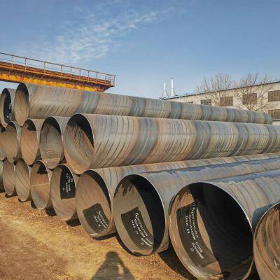 Export spiral steel pipe, Hebei spiral pipe, 24-inch carbon steel spiral welded pipe customization