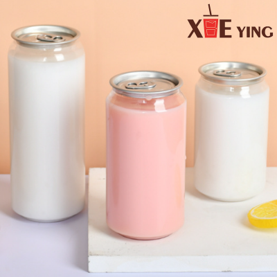 Factory Wholesale Price Disposable Transparent Bubble Tea Coffee Pet Cans Plastic Juice Bottles Pet Cans for Beverage photo-3